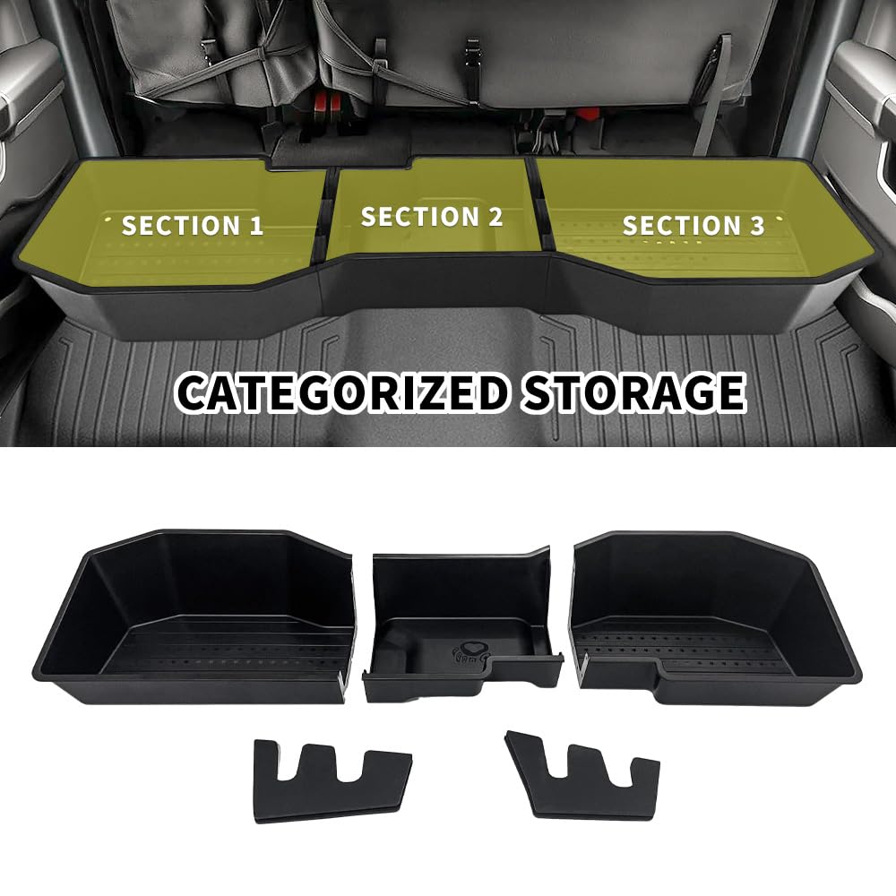 MAXDOM large-capacity design maximizes underseat space for gear and tools