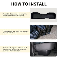 MAXDOM organizer in action demonstrates efficient rear-seat storage and easy access