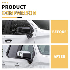 MAXDOM chrome mirror cap for GMC Sierra 1500 adds a polished, durable finish.