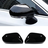 MAXDOM side mirror cap in gloss black finish enhances Camry's sleek exterior.