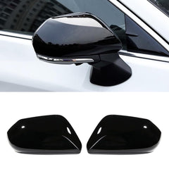 MAXDOM side mirror cap in gloss black finish enhances Camry's sleek exterior.