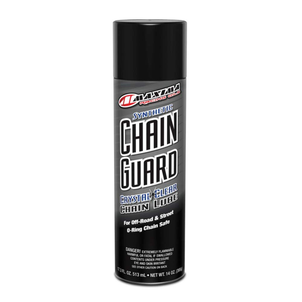 Maxima Chain Guard aerosol for all O-ring chains; rust protection and cleaner performance.