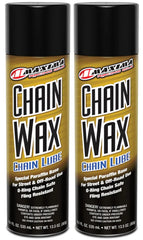 Maxima chain wax spray bottle for lubricating chains and sprockets in wet conditions.