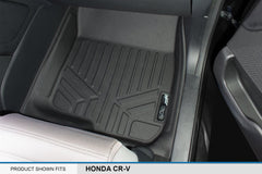 MAX LINER rear floor mat captures sand and snow from family trips and school runs.