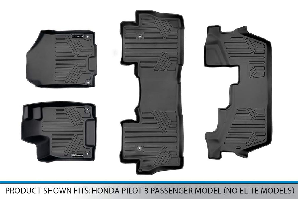 MAX LINER raised lip design contains spills within Honda Pilot mats