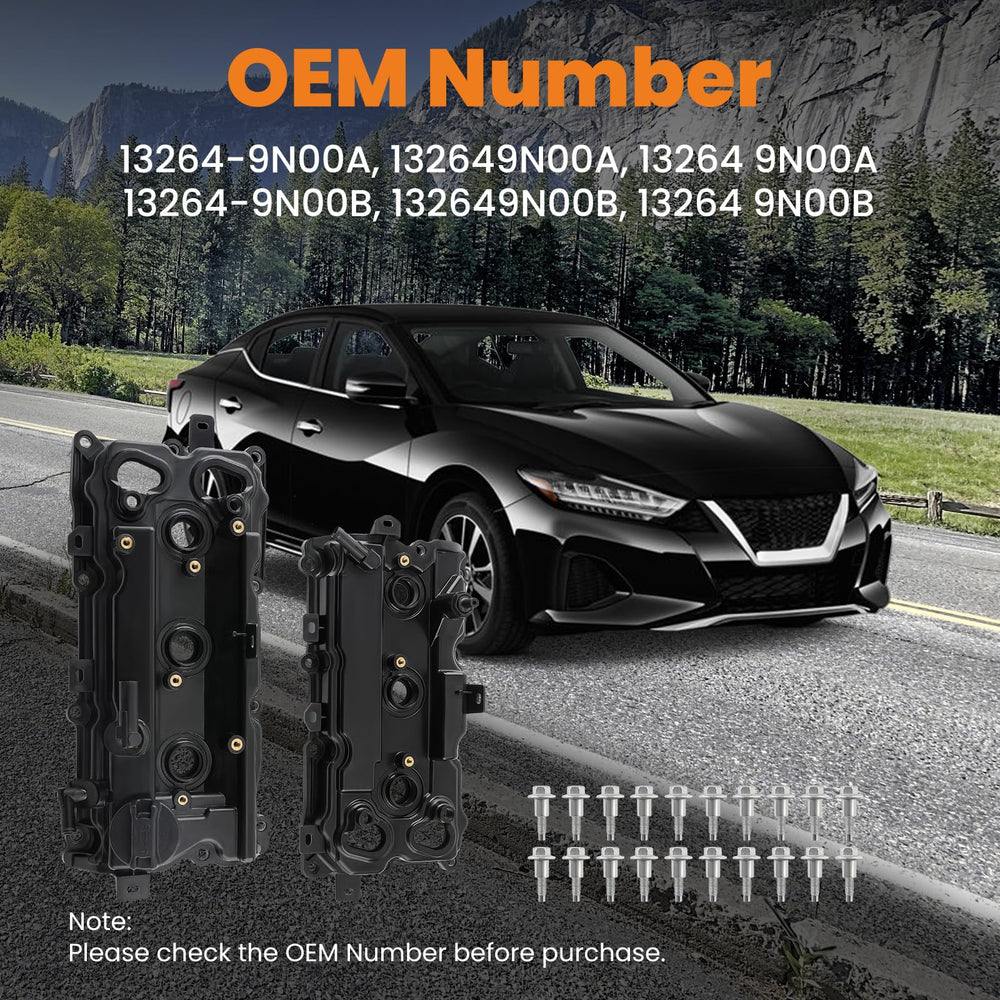 maXpeedingrods 3.5L V6 engine valve cover kit, compatible with multiple Nissan/Infiniti models