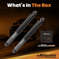 Installation-ready maXpeedingrods shock with clear mounting points and instructions.