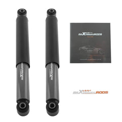 Enhanced stance and lower ride height via maXpeedingrods rear shock for trucks.