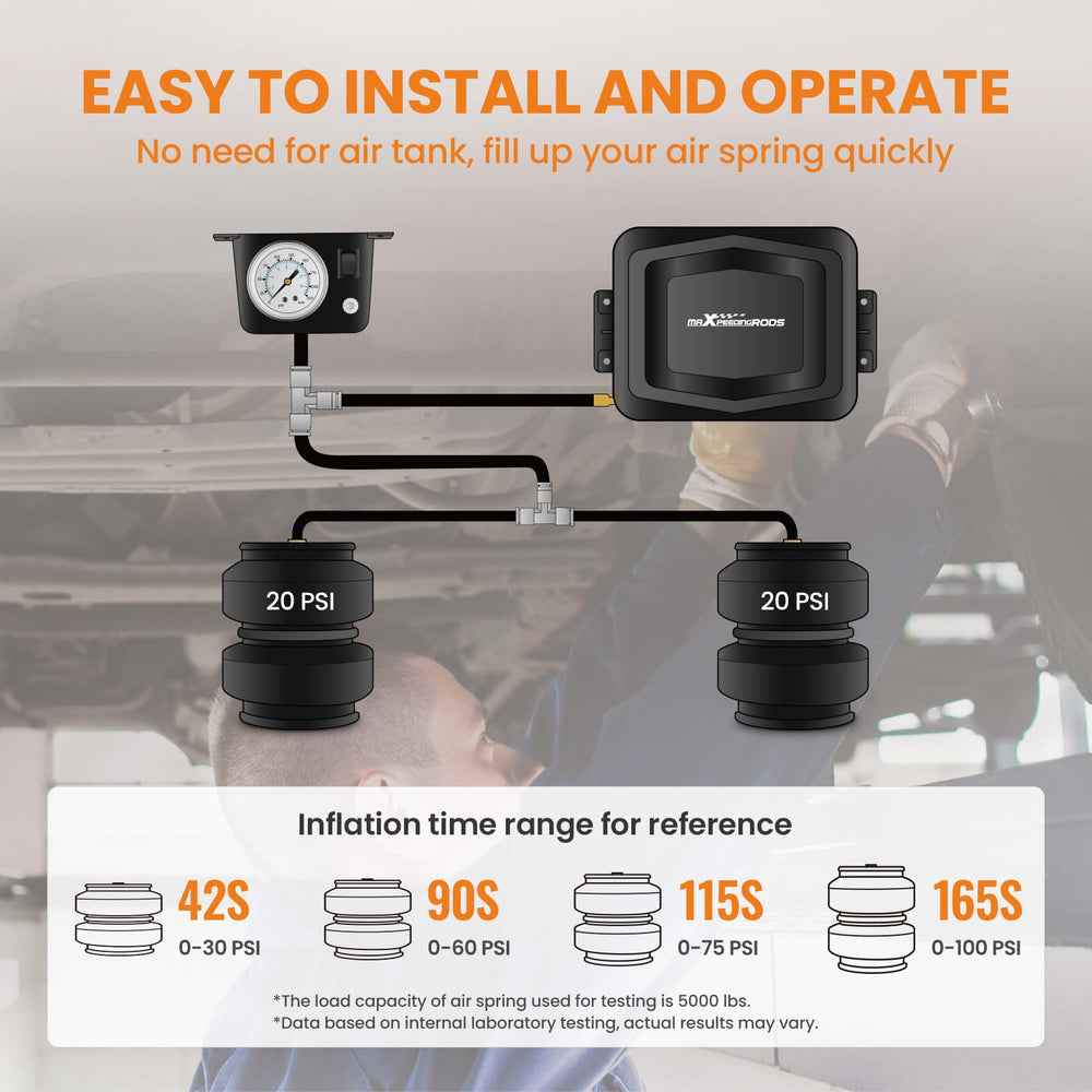 maXpeedingrods air line fittings provide reliable connections.