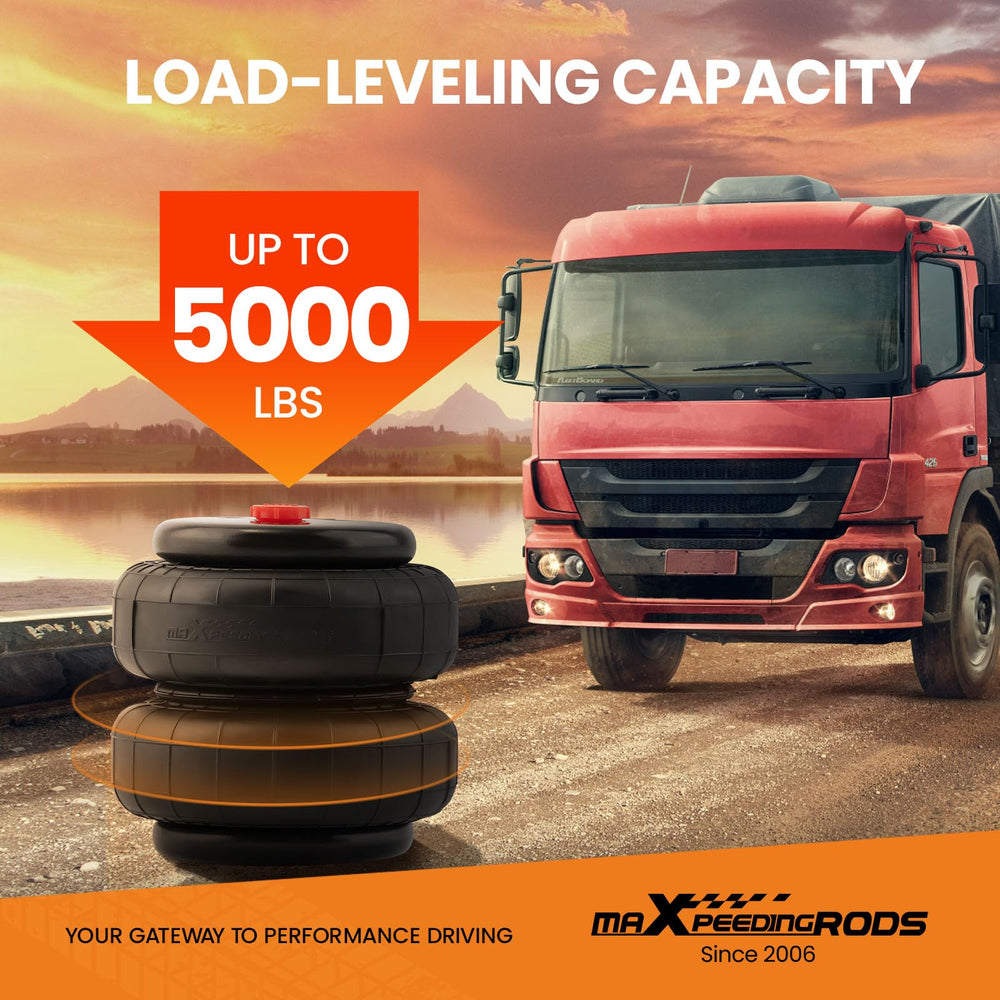 maXpeedingrods air suspension double bellows steel braided cords reinforce durability