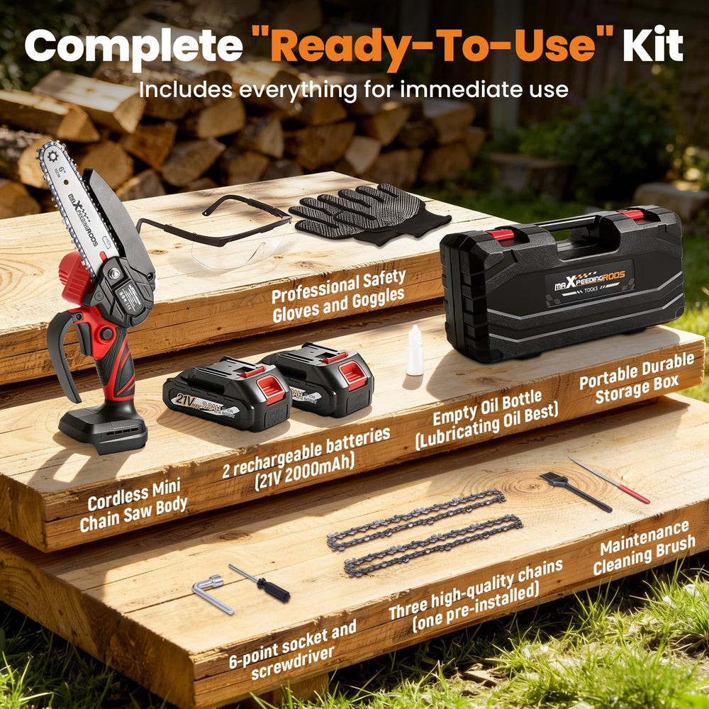 maxpeedingrods mini chainsaw storage case keeps everything organized