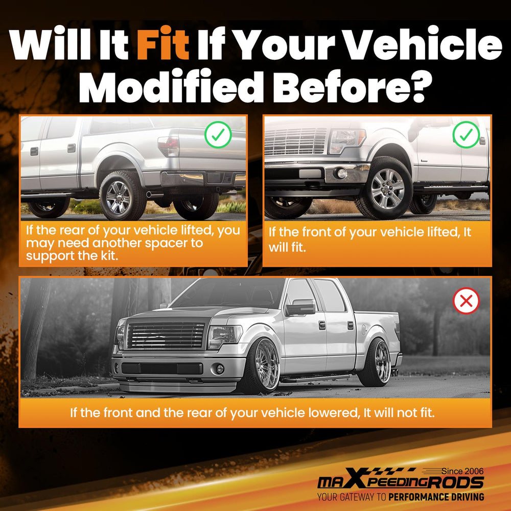 maXpeedingrods rear load leveling use on truck in action