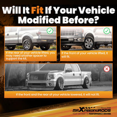 maXpeedingrods rear load leveling use on truck in action
