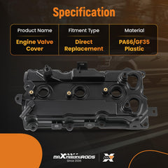 maXpeedingrods valve cover kit left and right for Nissan Maxima 2009-2020, ensures reliable sealing
