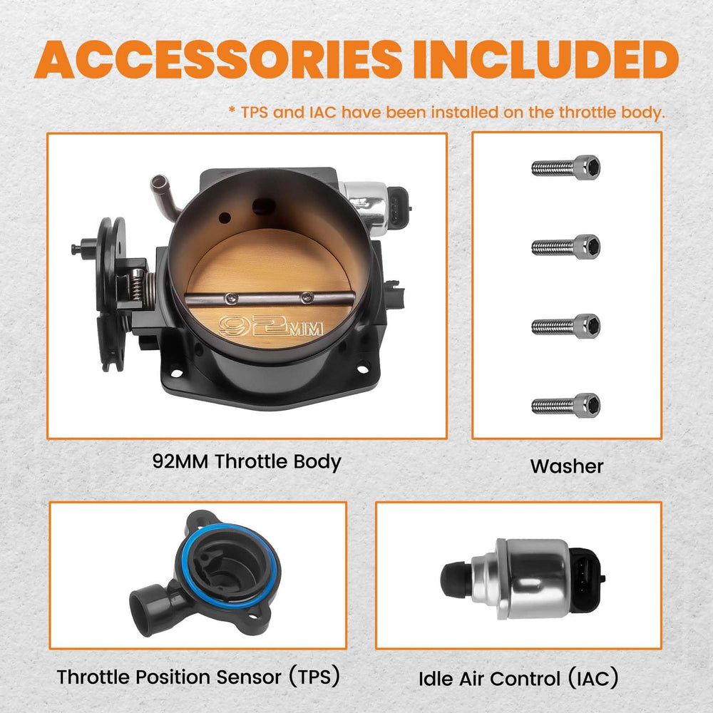 maXpeedingrods 92mm throttle body with strong warranty and support