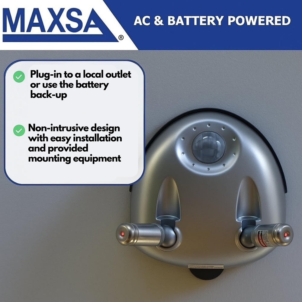 9-foot AC adapter included with battery backup option