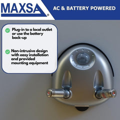 9-foot AC adapter included with battery backup option