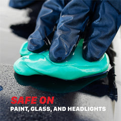 Maxshine clay bar used on glass, plastic, and metal surfaces.