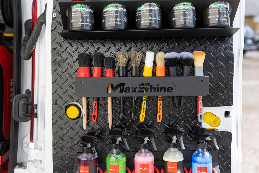 Maxshine compact 16.3 inch wall rack fits small spaces