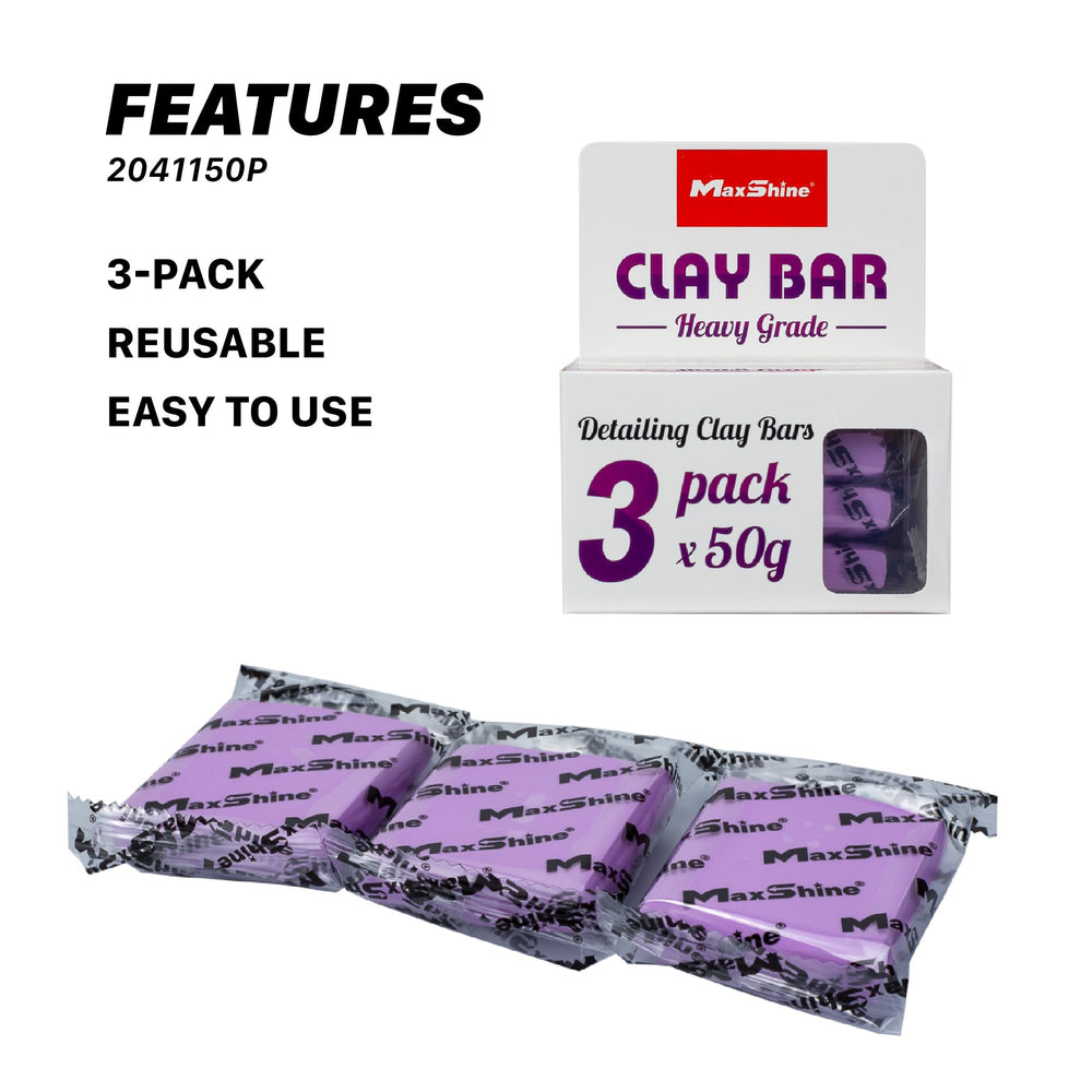Maxshine clay bar applied to painted surface lifting embedded contaminants.