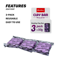 Maxshine clay bar applied to painted surface lifting embedded contaminants.