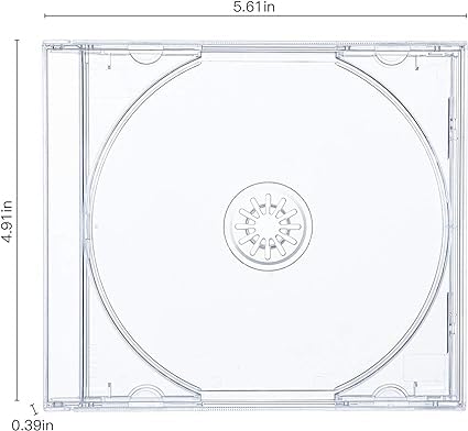 Maxtek standard jewel case inserts clips securely hold standard inserts.