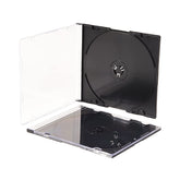 Maxtek Ultra Thin CD jewel case front view shows slim design for space-saving storage.