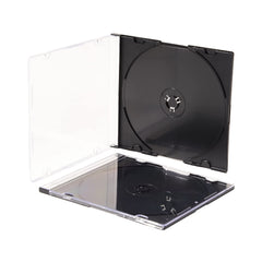 Maxtek Ultra Thin CD jewel case front view shows slim design for space-saving storage.