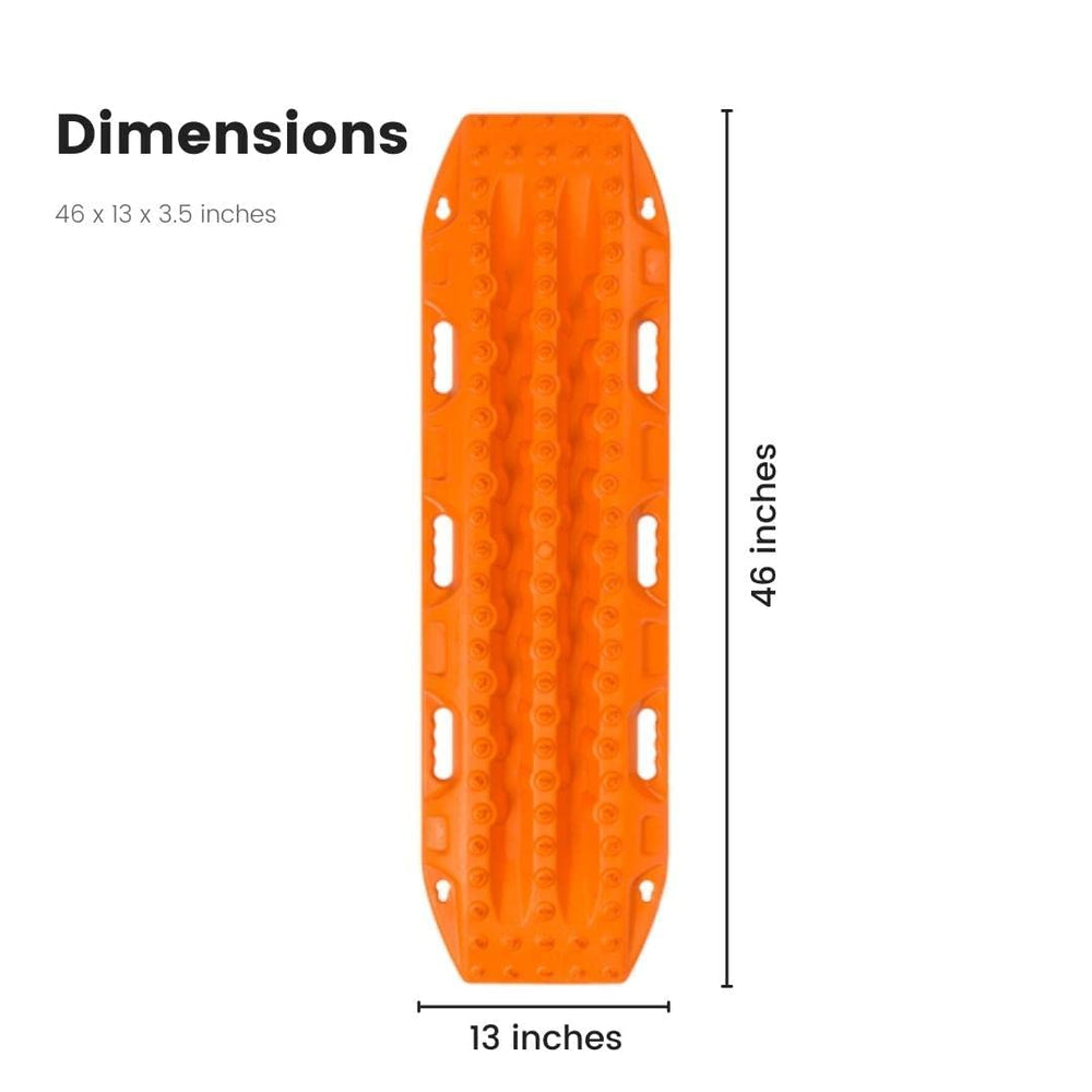 Maxtrax MKII safety orange board textured surface highlights durable construction