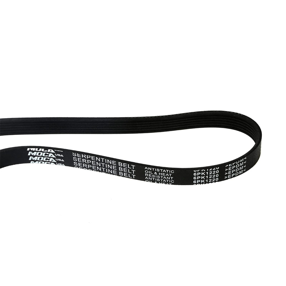 MAXWIN serpentine belt installation guide demonstrating correct alignment and tension