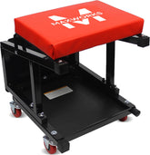 MaxWorks 50880 garage creeper seat with five swivel casters enables smooth movement.
