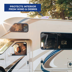 Maxxair Fanmate included guard protects interior and blades from debris