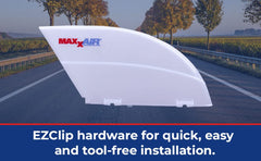 Maxxair Fanmate waterproof tabs enable secure mounting on various fan models