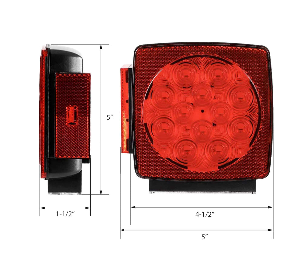 MAXXHAUL 50343 right submersible trailer light delivering bright stop and turn signals