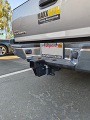 Not for towing a trailer; use with hitch-mounted accessories only.
