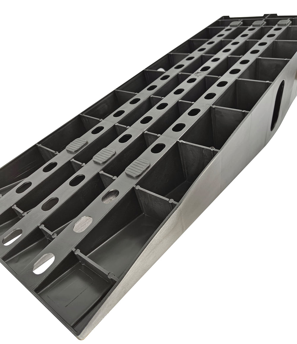 MaxxHaul 50515 ramps with rubber stops prevent movement on the shop floor