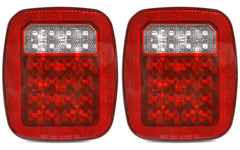 MAXXHAUL 80685 tail light side view, durable 28-LED signaling for trucks and trailers