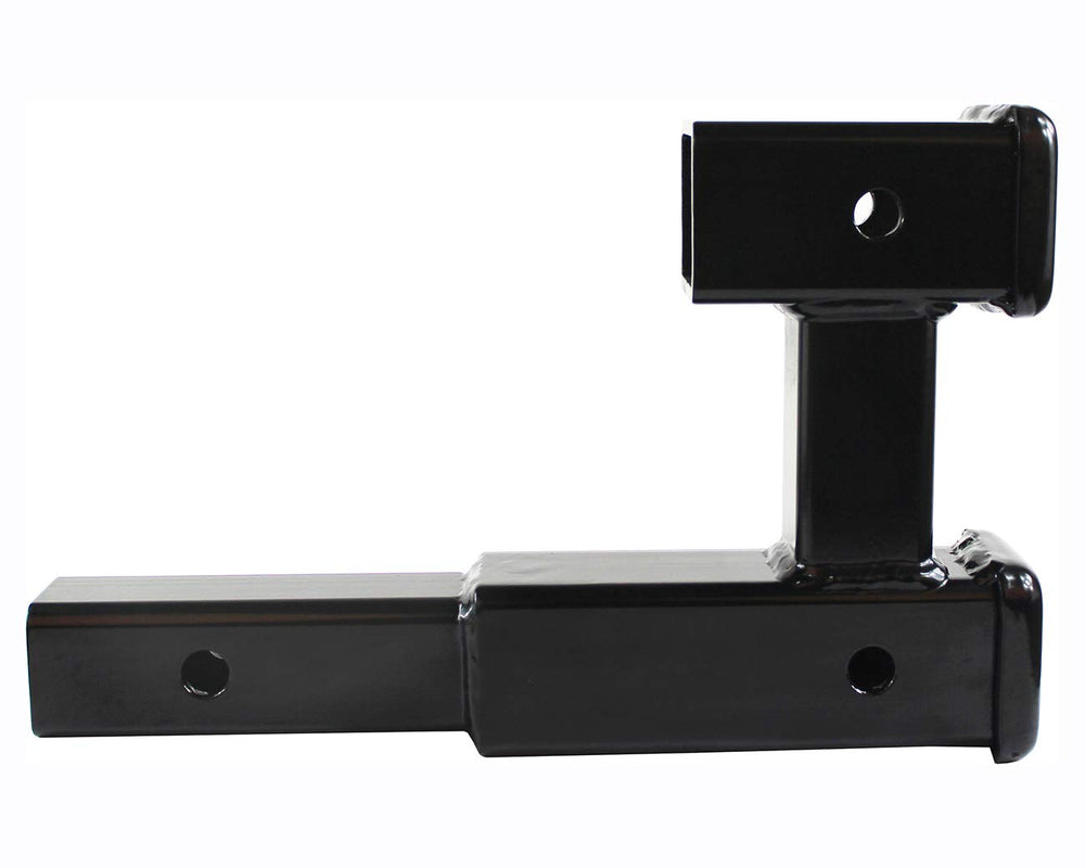 MAXXHAUL dual hitch extension upper receiver for hitch-mounted accessories like bike racks.