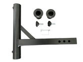MAXXHAUL hitch mount flagpole holder on a vehicle for travel-ready flag display.
