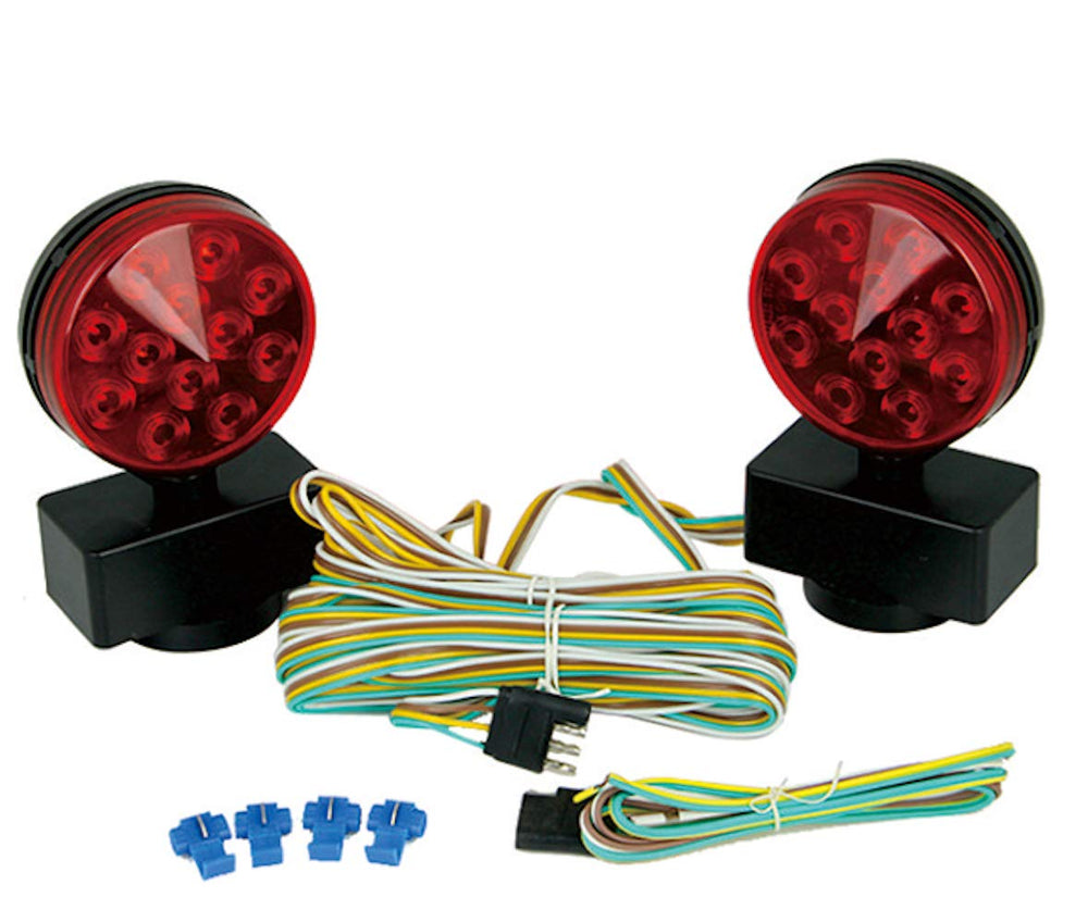 MAXXHAUL magnetic LED towing light with secure magnet base for fast setup.