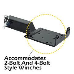 MaxxHaul pre-drilled holes support rollers or Hawse leads for versatile setups