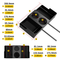 Maxzina durable ABS plastic construction for long-lasting vehicle organization