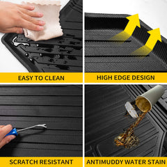 Easy-clean surface of Maxzina mats after spills and mud