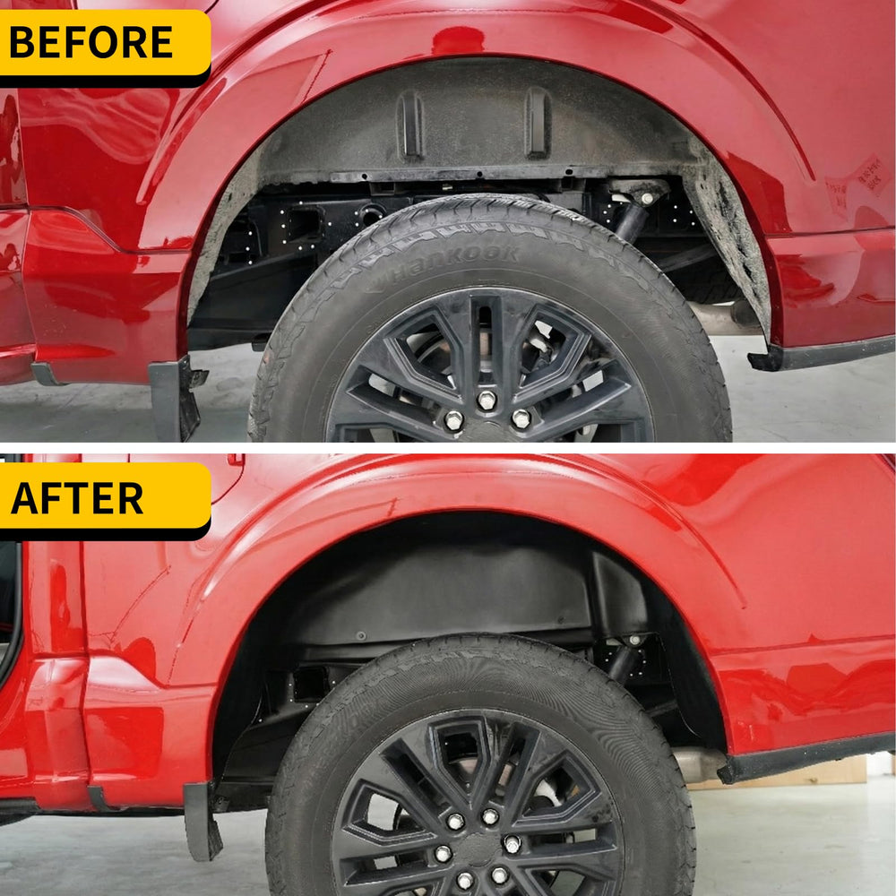 Maxzina PE material wheel liner provides durable all-weather protection for F-150