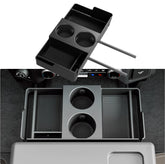 Maxzina front-center headrest organizer tray keeps small items organized and reachable