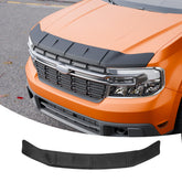 Maxzina hood deflector front view protecting the Maverick from debris.
