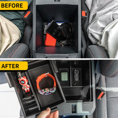 Maxzina Maverick center console tray in ABS plastic for durable use and easy care.