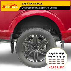 Wheel guards deflect rocks, helping keep underbody cleaner.