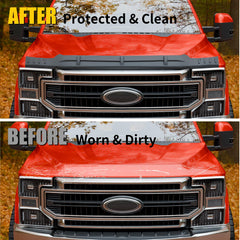 Maxzina TPE hood protector close-up shows flexible, non-toxic material