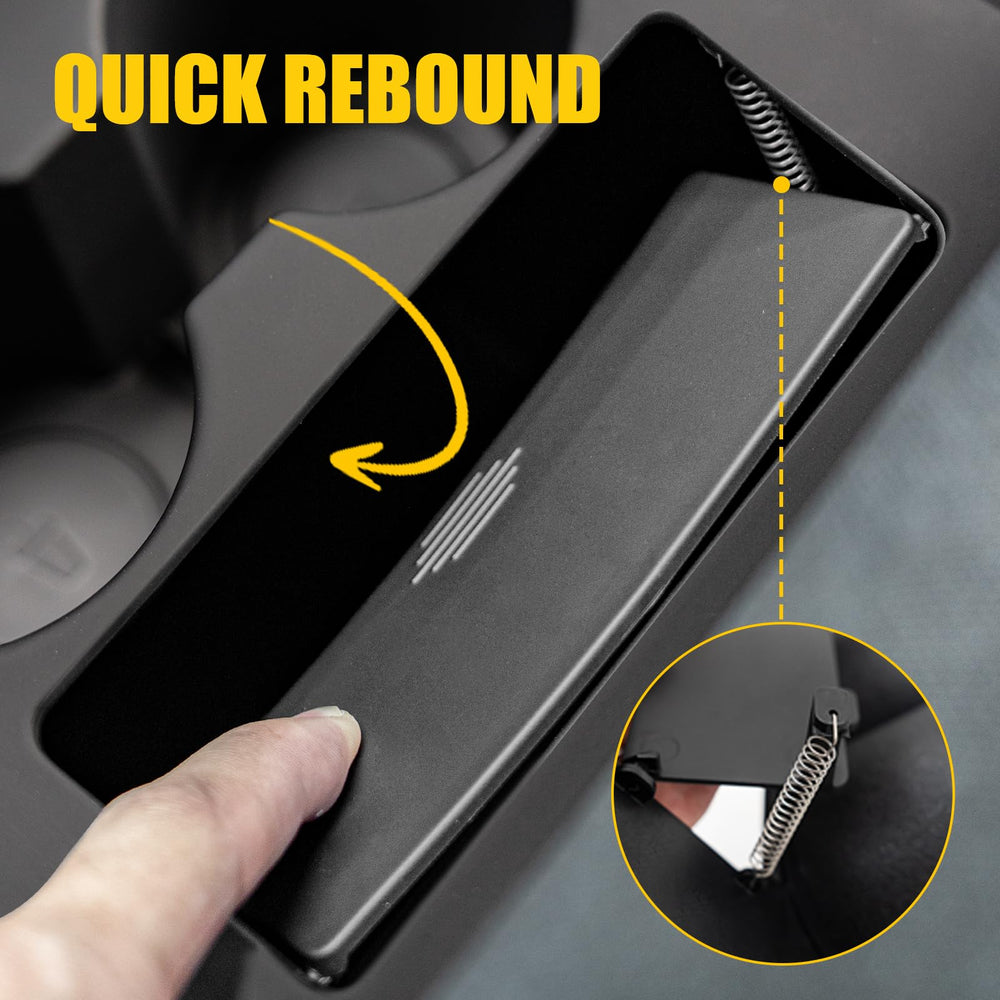 Maxzina trash-bin-armrest-slot-installation shows easy rear-seat mounting